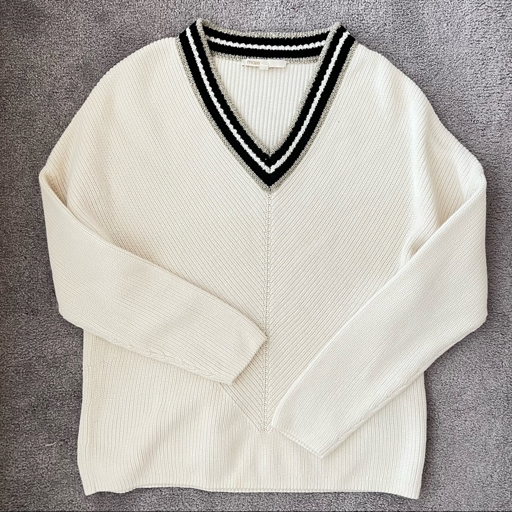 Beautiful MAJE white sweater